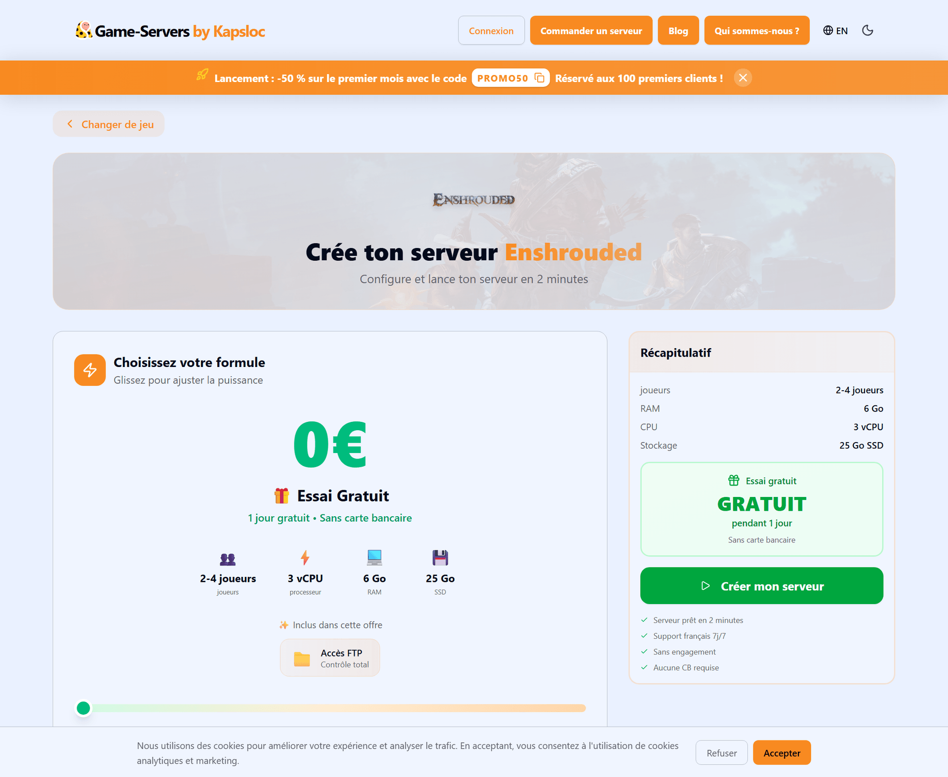 Konfigurator: Enshrouded Server mit wenigen Klicks erstellen