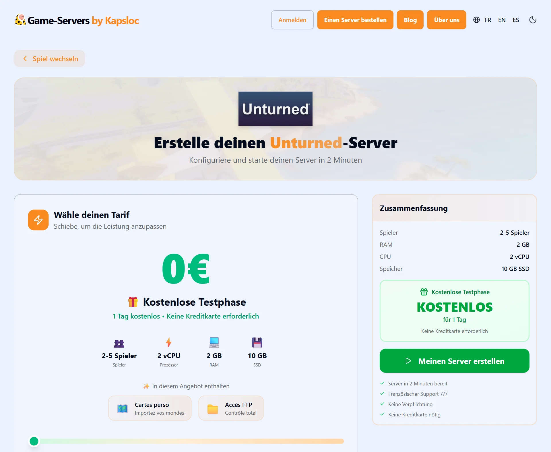 Konfigurator: Unturned Server mit wenigen Klicks erstellen