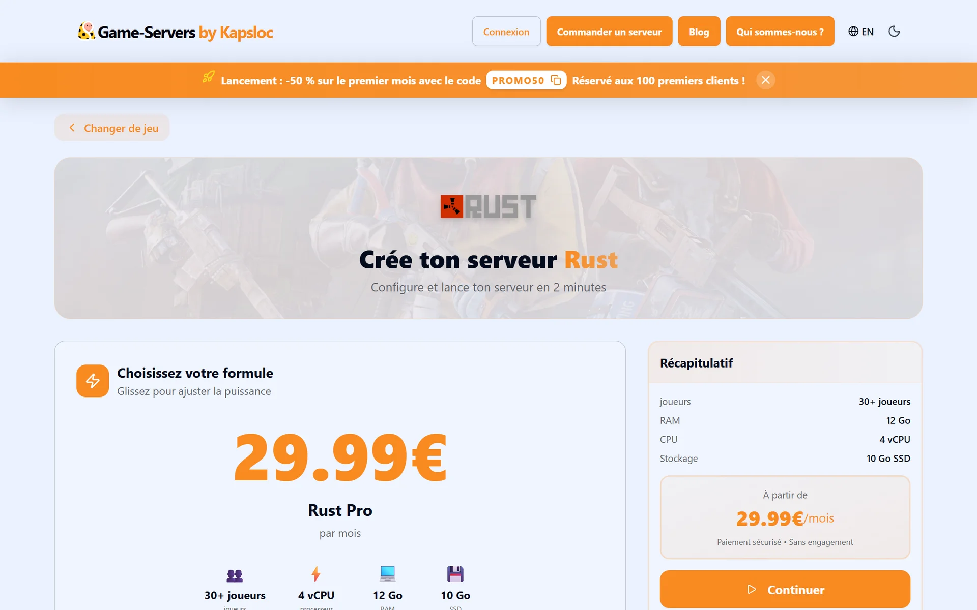 Der Rust-Server-Konfigurator: Paket, Map, Spieler — in 2 Minuten startklar