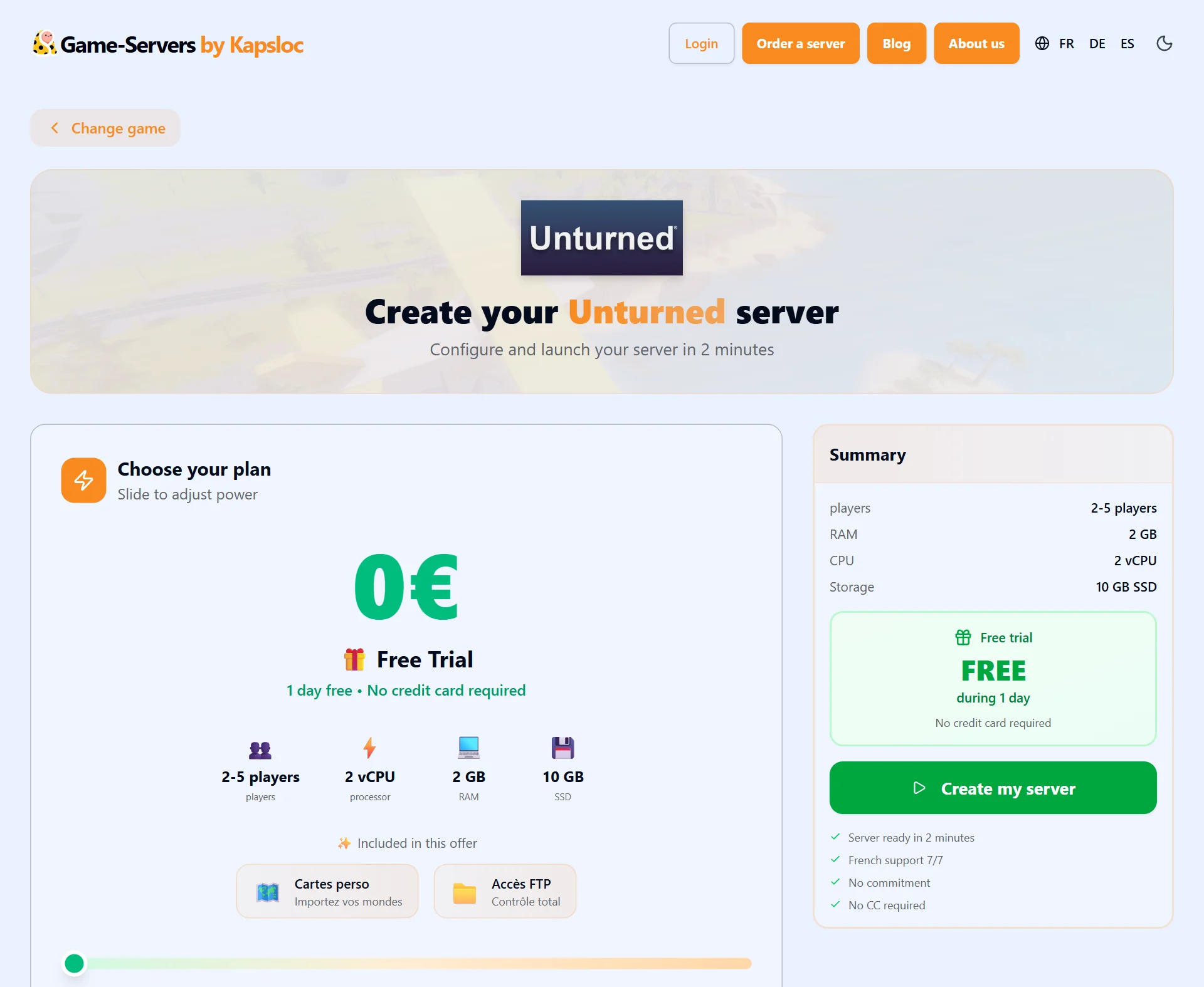 Configurator: create an Unturned server in a few clicks